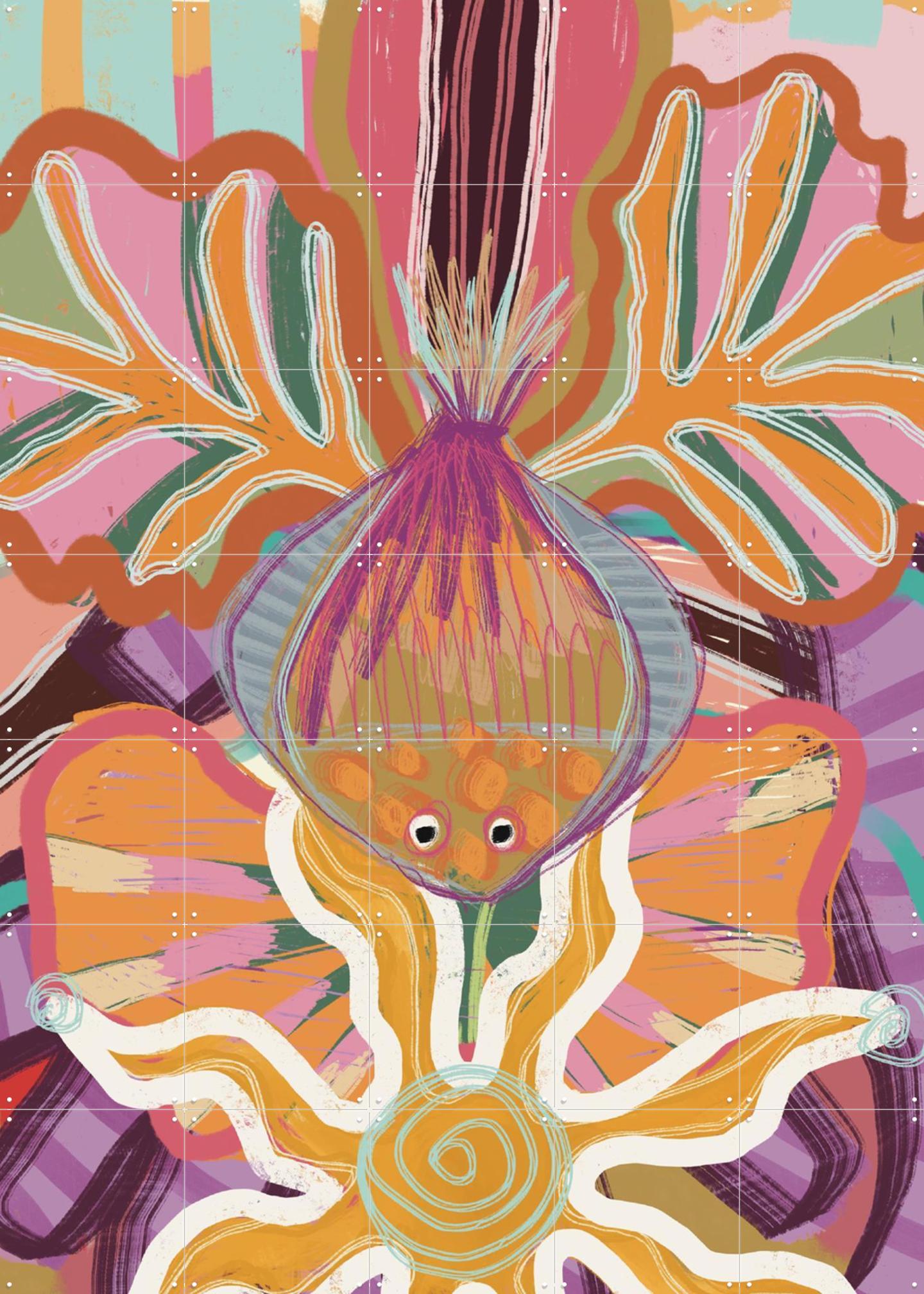 Wild Orchid Door Lotte Snoek | Wanddecoratie | Kunst aan de muur