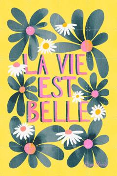 'La Vie Est Belle Daisies' by Baroo Bloom