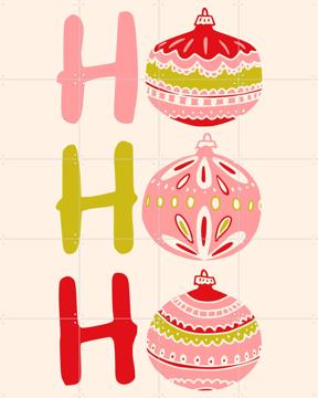 'HoHoHo - rose' par Annick