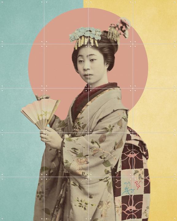 Young Woman with Fan