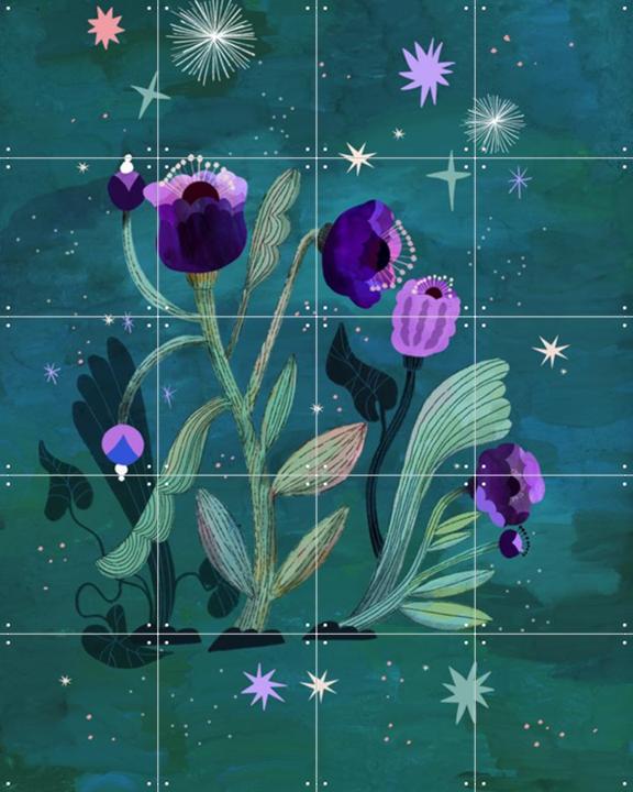 Teal Violet Flower Mystery