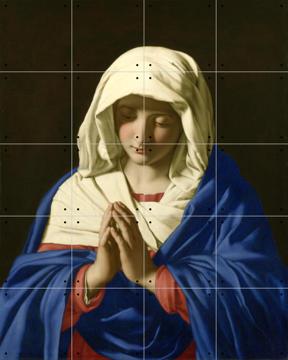 'The Virgin in Prayer ' by Giovanni Sassoferrato  & The National Gallery London