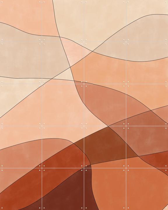 Flowing Lines And Warm Earth Tones