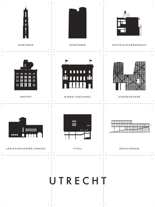 Utrecht Architecture Collage Box