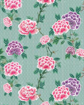 'Chinoiserie Peonie Florals' by Bloomery Decor