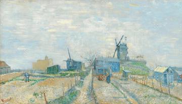 'Montmartre Windmills and Allotments (1887)' by Vincent van Gogh (1853 - 1890) & Van Gogh Museum