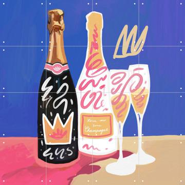 'Champagne' van Pop-art by Tadej