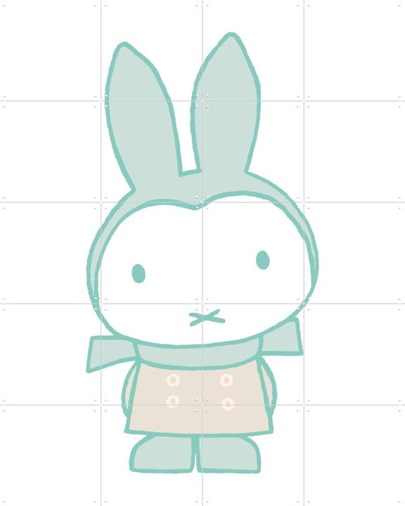 Miffy with Scarf Mint Green