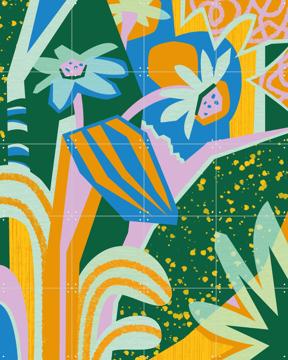 'Handful Of Daisies Blue' van Megan Gallagher