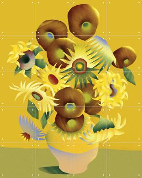 'Sunflowers' von Studio Muti & Van Gogh 21st Century