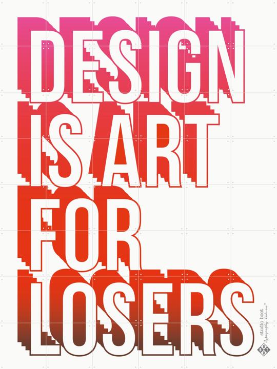 Design is art for losers