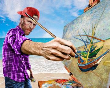 'Vincent at Work' by Alejandro B. Canoy & Van Gogh 21st Century