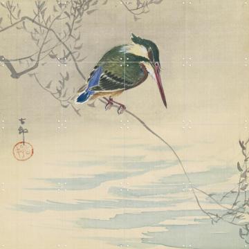 'Le martin-pêcheur' par Ohara Koson & Rijksmuseum