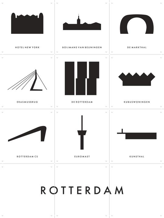Rotterdam Architecture Collage Box