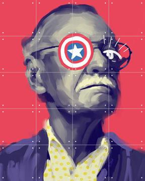 'Stan Lee' by Pop-art by Tadej