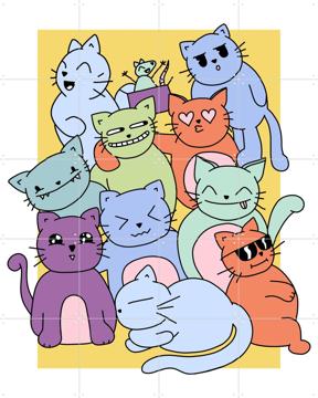 'Cat Party' van BAINAI