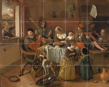 'La Joyeuse Famille' par Jan Havicksz. Steen & Rijksmuseum