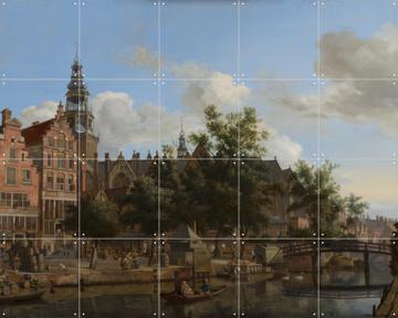 'View of Oudezijds Voorburgwal with the Oude Kerk in Amsterdam' by Jan van der Heyden & Mauritshuis