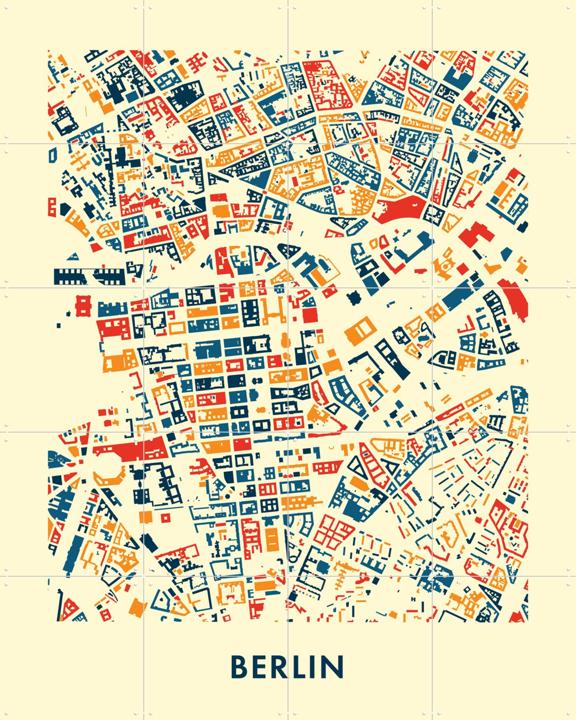 Berlin Mosaic City Map