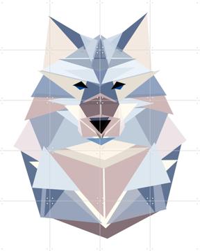 'Polygon Wolf' van BAINAI