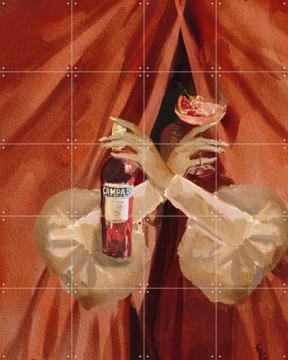 'Campari Lady' by Ekaterina Zagorska