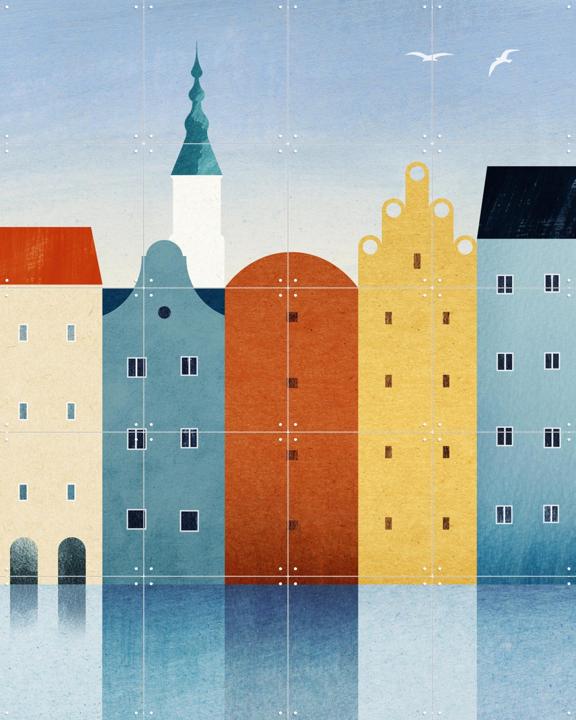 Colorful Houses - Canal City