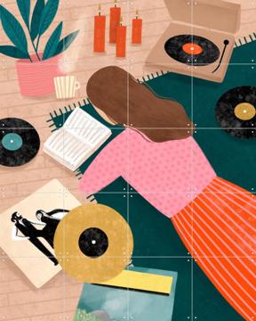'Cozy Vinyl Retreat' par Bea Müller