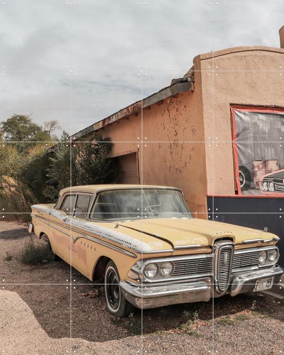 Yellow Oldtimer in Arizona