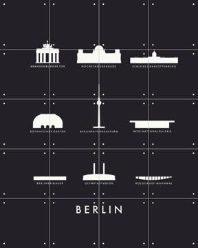 'Berlin Architecture black' van Kunst in Kaart