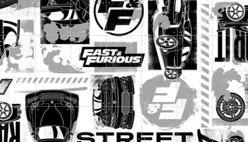 'White Graphics' by The Fast and the Furious  & Universal Pictures
