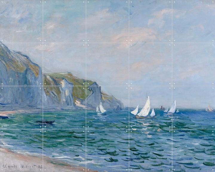 Cliffs and Sailboats at Pourville