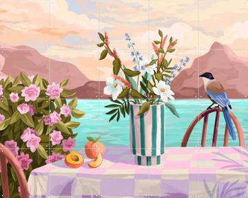 'Peachy evenings' by Goed Blauw