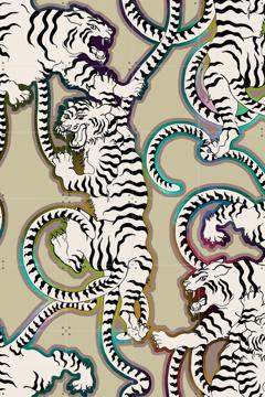 'Rainbow Tigers' by Marylène Madou