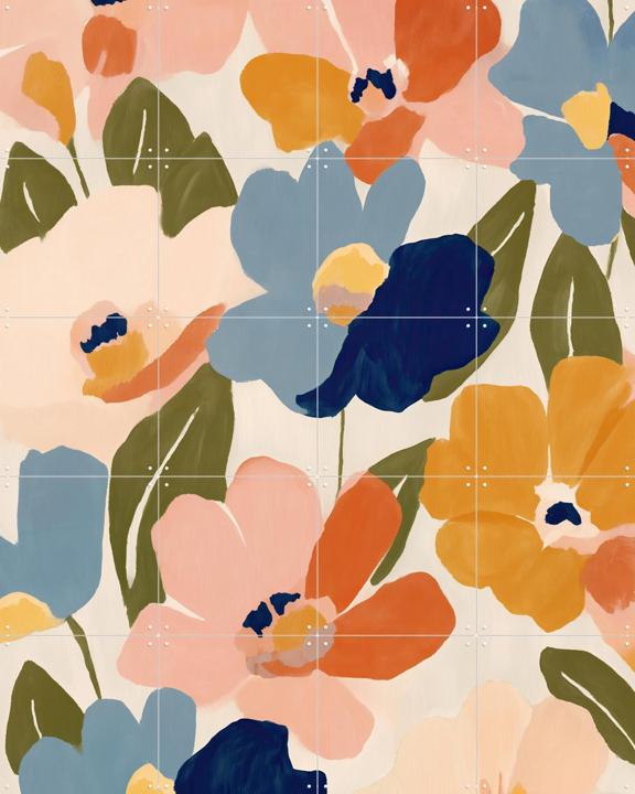 Soft Abstract Floral Garden