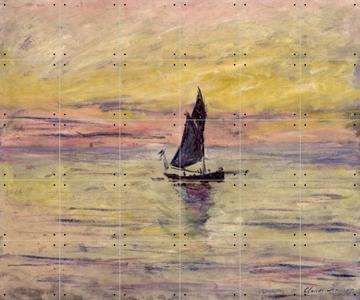 'The Sailing Boat - Evening Effect' van Claude Monet & Bridgeman Images