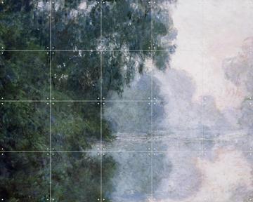 'Morning on the Seine' von Claude Monet & Bridgeman Images