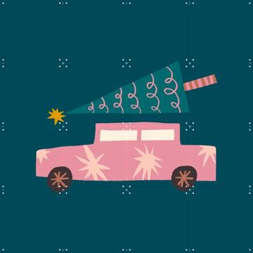 'Happy Christmas Car' by Treechild
