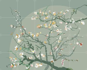 'Almond Blossom Green' by Wesley van der Heijden & Van Gogh 21st Century