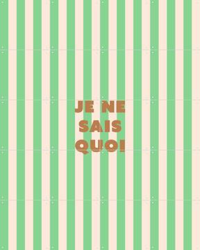 'Je Ne Sais Quoi Striped' par Maren Gross