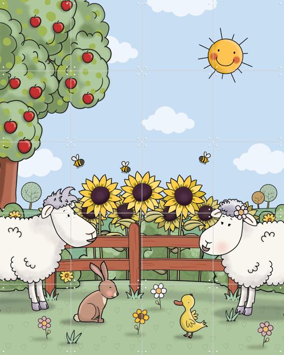 Mike & Molly met zonnebloemen