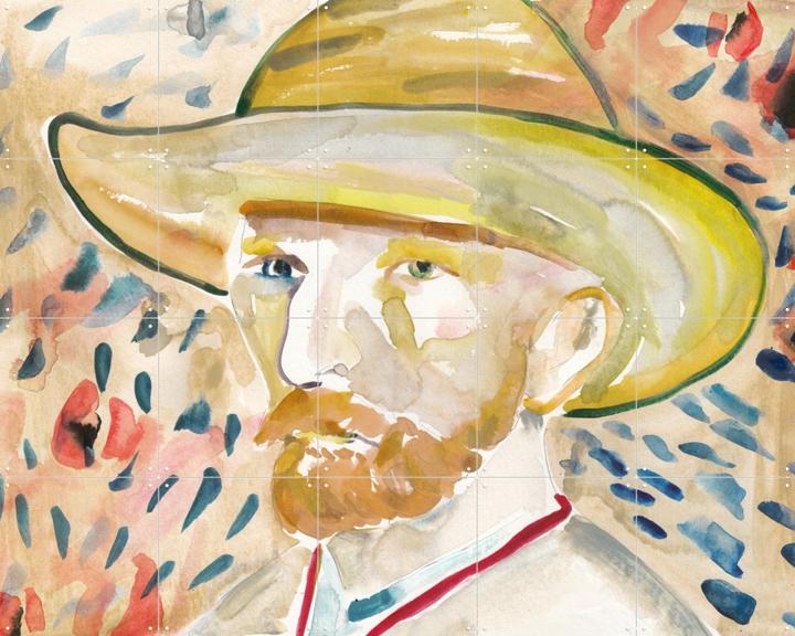 Self Portrait with Straw Hat