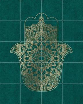 'Boho Fatma Lucky Hand' van Bloomery Decor