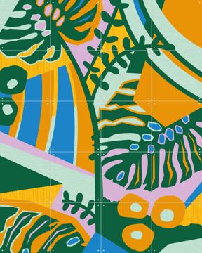 'Monstera Blue' van Megan Gallagher