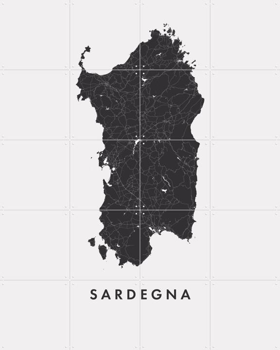 Sardegna Island Map