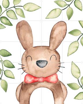 'Fancy Watercolor Rabbit ' van BAINAI