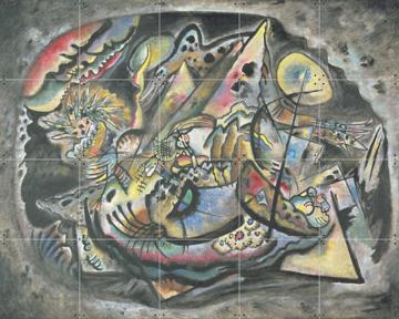 'Composition The Grey Oval' by Kandinsky & Bridgeman Images