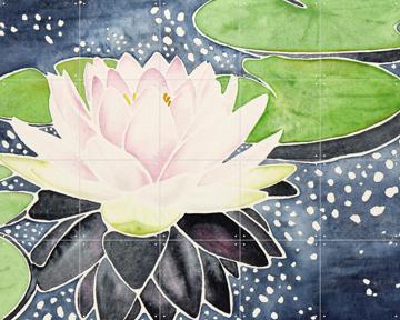 'Pink Lotus Flower in Sparkling Water' von Natalie Bruns