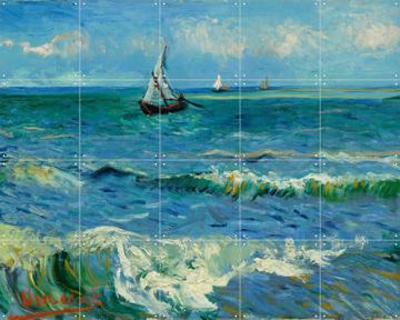 'Seascape near Les Saintes-Maries-de-la-Mer (1888)' by Vincent van Gogh (1853 - 1890) & Van Gogh Museum