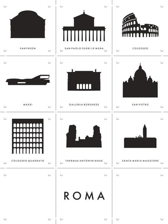 Roma Architecture Collage Box