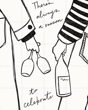 'Woman holding wine bottle and wine glass' van Rio Soley